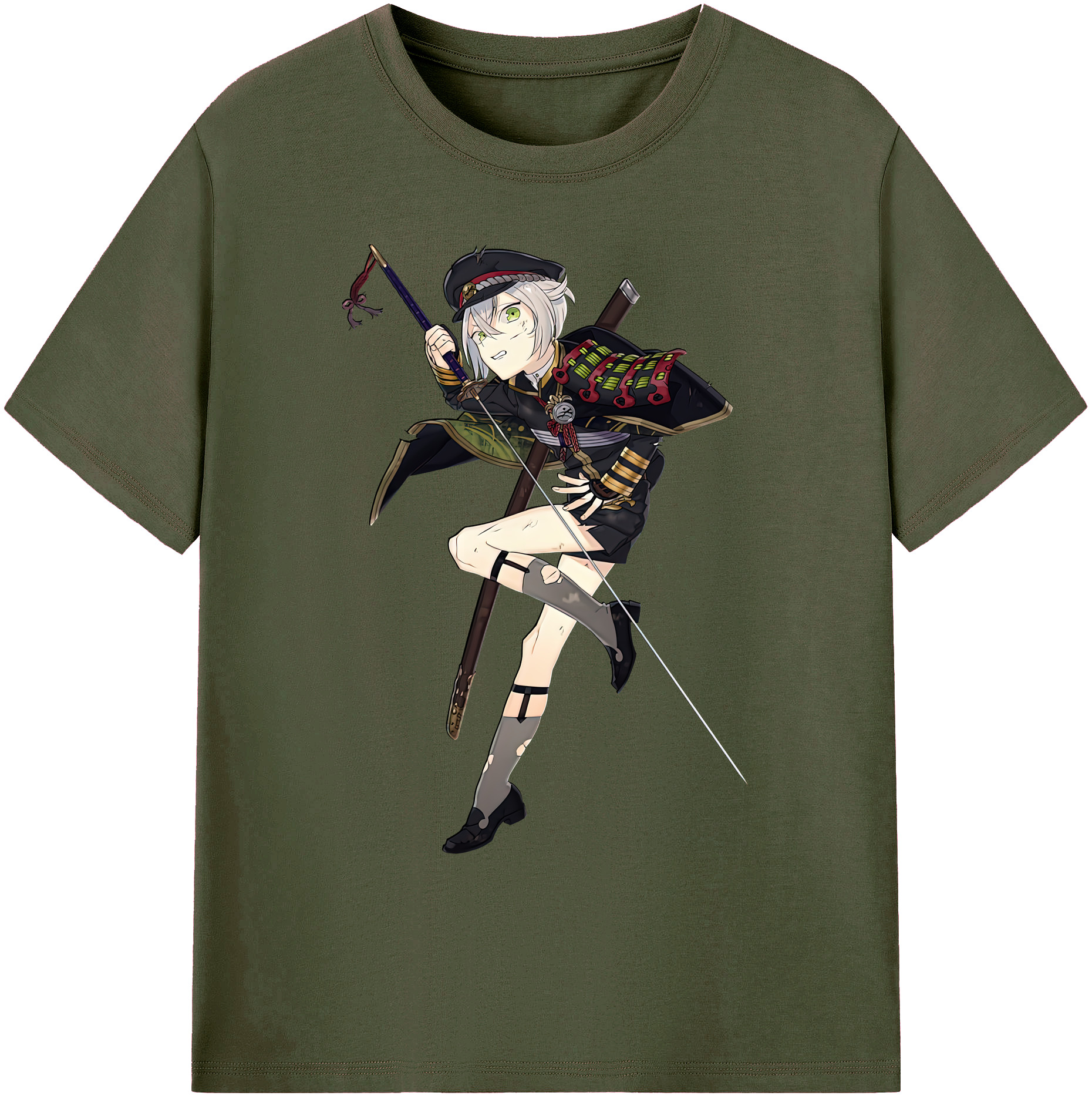 （画像用） 刀剣乱舞 Touken Ranbu 綿100％ メンズ半袖Tシャツ｜肌触りやわらか＆通気性